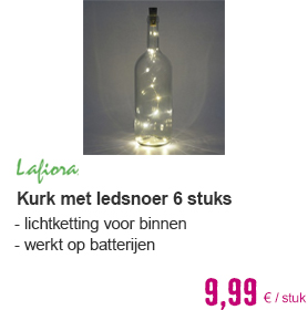 LAFIORA 6 kurken met LED lichtsnoer warm wit | HORNBACH