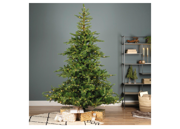 Christbaum Everlands Grandis Kunststoff Ø 162 cm Höhe: 240 cm inkl. LED grün