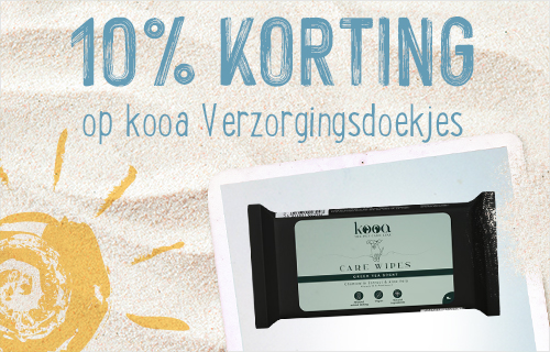 10% korting op kooa verzorgingsdoekjes!