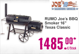 RUMO Joe´s BBQ Smoker 16" Texas Classic