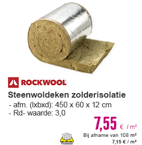 ROCKWOOL Steenwol RockRoof Sidefix spijkerflensdeken Rd 3,0 4500x600x120 mm | HORNBACH