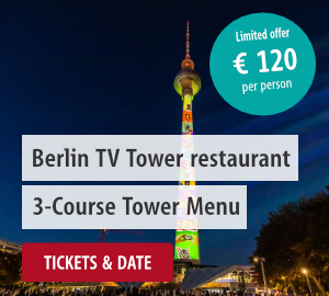 Berlin TV Tower: Festival of Lights 3-Course Tower Menu