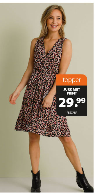 Bekijk deze topper: jurk met print voor maar 29,99