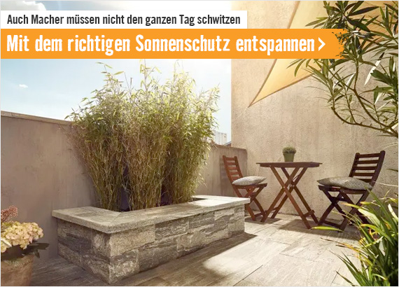 Sonnenschutz im Onlineshop