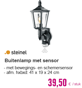 STEINEL Buitenlamp met sensor L15 zwart