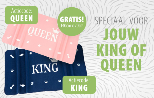 Gratis fleece deken bij een bestelling van minimaal € 59,-. 