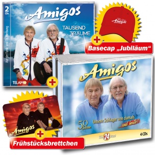 Tausend Träume Deluxe Edition + 50 Jahre - Unsere Schlager von damals ...und heute! + GRATIS Basecap & Frühstücksbrettchen