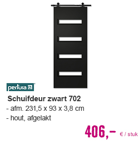 PERTURA Binnendeur 702 schuifdeur zwart afgelakt 93x231,5 cm . HORNBACH