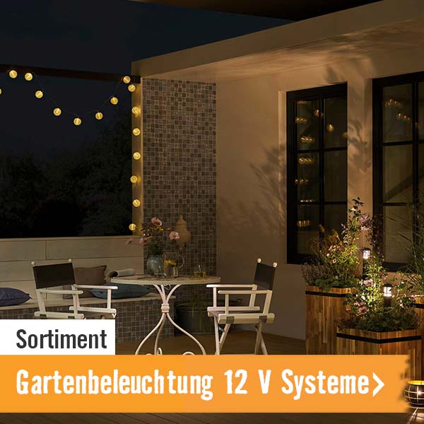 Gartenbeleuchtung im HORNBACH Onlineshop