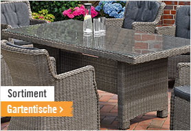 Gartentische im Onlineshop