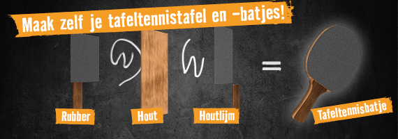 Tafeltennistafel en batjes maken . HORNBACH 