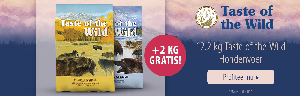 12.2 kg + 2 kg gratis! Taste of the Wild hondenvoer