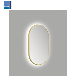 LED lichtspiegel Bronze oval 60x100 cm