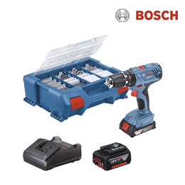 BOSCH Professional Accu klopboor-/schroefmachine GSB 18V-21 (incl. 2 accu's, lader en accessoireset) | HORNBACH