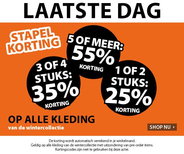 Laatste dag STAPELKORTING