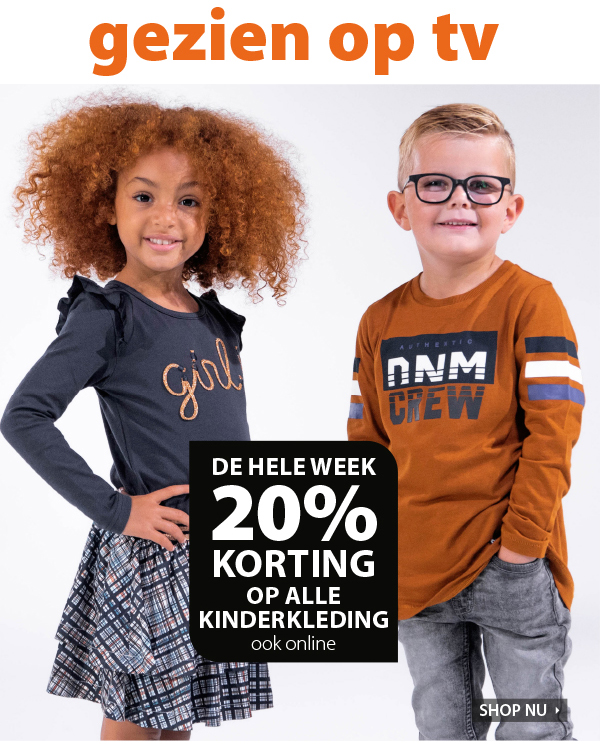 Gezien op TV: De hele week korting op alle kinderkleding