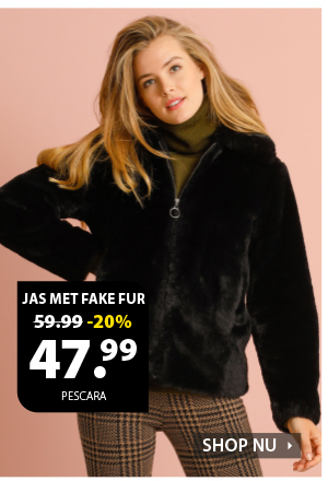 Jas met fake fur