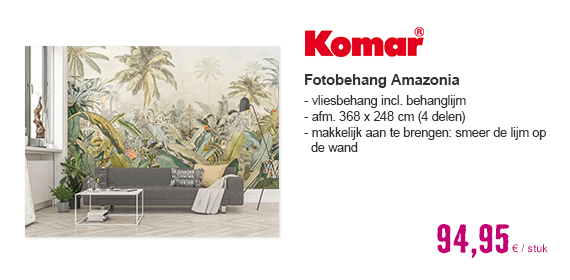 KOMAR Fotobehang vlies Amazonia 368x248 cm
