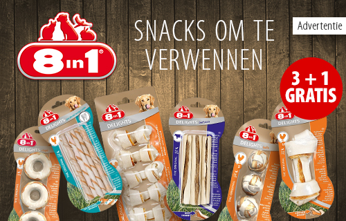 3 + 1 gratis! 4 x 8in1 snacks