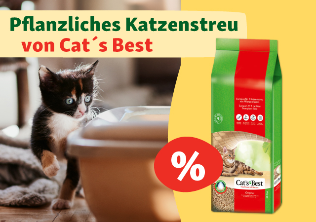 Pflanzliches Katzenstreu von Cat´s Best