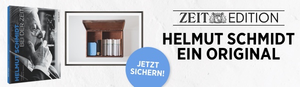 Hausanzeige: ZEIT Editionen // Helmut Schmidt
