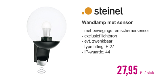 STEINEL Buitenlamp L585 S zwart | HORNBACH