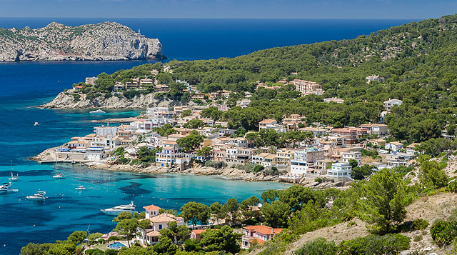 Sant Elm mit Blick auf Sa Dragonera