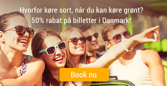 50 % rabat på alle billetter!