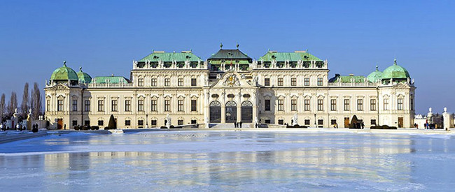 Donau - Schloss Belvedere in Wien