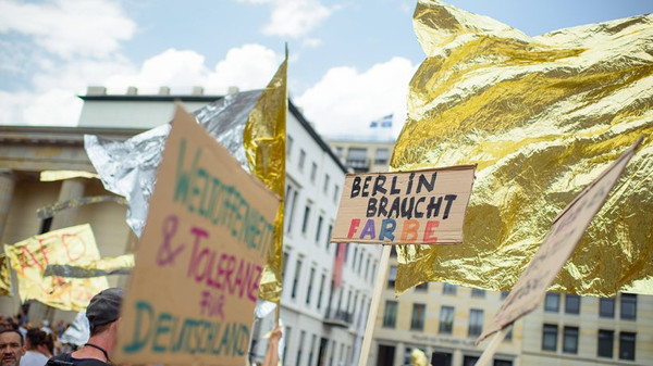 Demonstration gegen die AfD in Berlin im Mai 2018 © Gregor Fischer/dpa