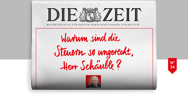 Warum sind die Steuern so ungerecht, Herr Schäuble? 