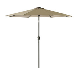 Dehner Markenqualität Solar-Sonnenschirm Haiti, Ø 270 cm
