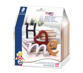 Staedtler Modelliermasse Fimo Soft Buchstaben, DIY-Set