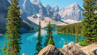 Kanada - Berglandschaft und See