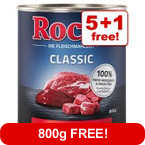  6 x 800g Rocco Classic Wet Dog Food - 5 + 1 Free!* >>