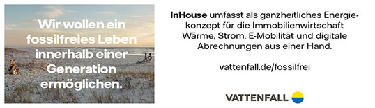 Anzeige: Vattenfall – Motiv Inhouse Beach