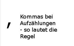 kommas aufzaehlungen