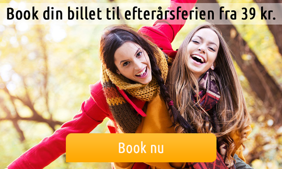 Book din efterårsbillet fra 39 kr.