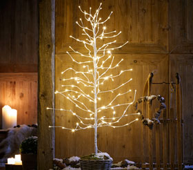Dehner LED-Weihnachtsbaum, weiß