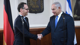  Bundesaußenminister Heiko Maas bei seinem Treffen mit dem israelischen Premier Benjamin Netanjahu © Kobi Gideon/Israeli Government Press Office/dpa 