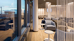 Blick in die Hugo-Junkers-Lounge