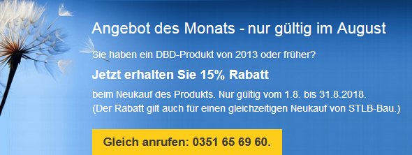DBD Aktionspreise