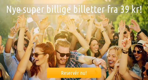 Nye super billige billetter fra 39 kr! 