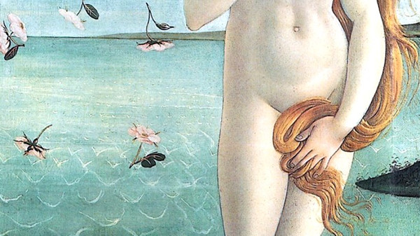 Ein Ausschnitt aus dem berühmten Gemälde "Die Geburt der Venus" von Sandro Botticelli von 1483 © Wikimedia Commons