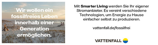 Anzeige: Vattenfall - SmarterLiving-Beach