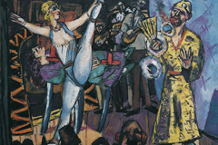 Max Beckmann, Großes Varieté mit Zauberer und Tänzerin, 1942,Von der Heydt-Museum Wuppertal, Foto: Antje Zeis-Loi, Medienzentrum Wuppertal © VG Bild-Kunst, Bonn 2017