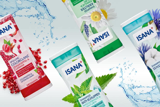 ISANA Shampoos + Spülungen