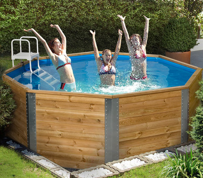 Weka Massivholzpool 593, Ø 310 x 116 cm