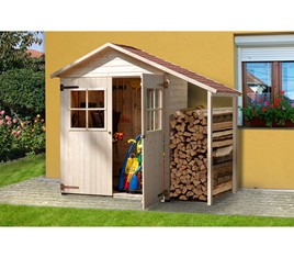 Weka Terassenschrank 357 A und Schleppdach