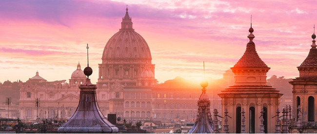Sonnenaufgang über Rom